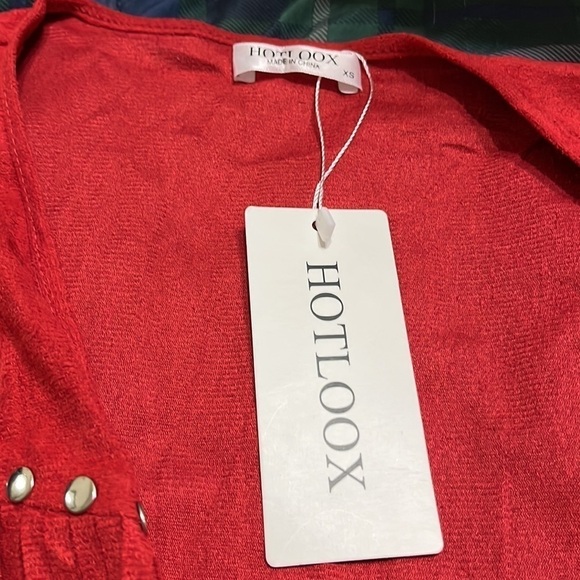 NWT Tassel Vest 70s Hippie Faux Suede Rivets Sleeveless Fringe Jacket XS - Picture 3 of 3